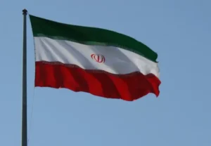 Iran (accused of uranium enrichment to seek nuclear bombs) flag