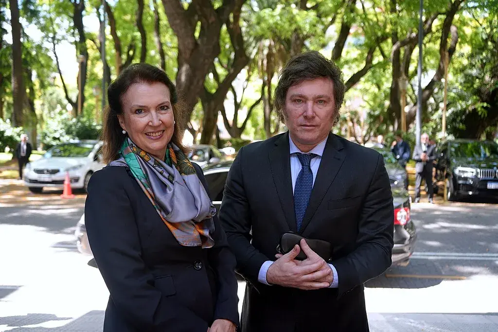 Mondino (foreign minister) and Milei (president) of Argentina, who withdrawn from Brics