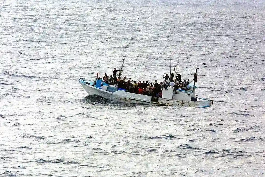 Refugees boat, to give an example of the Rohingya refugees boat