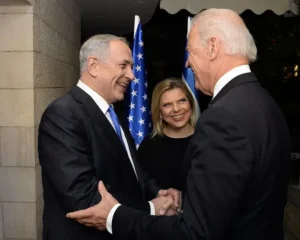 Biden greets Netanyahu