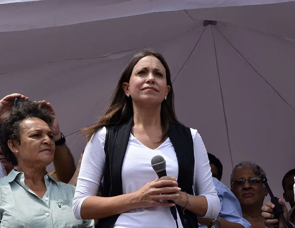 María Corina Machado, member of the opposition in Venezuela