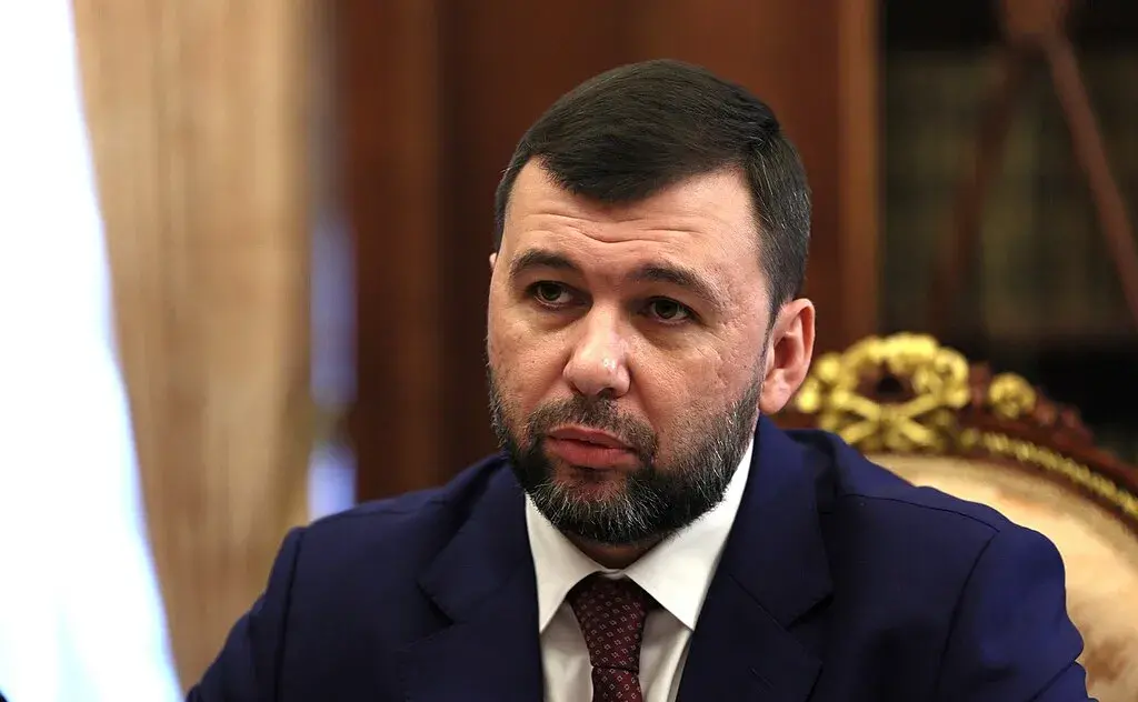 Denis Pushilin, ally of Russia in Donetsk
