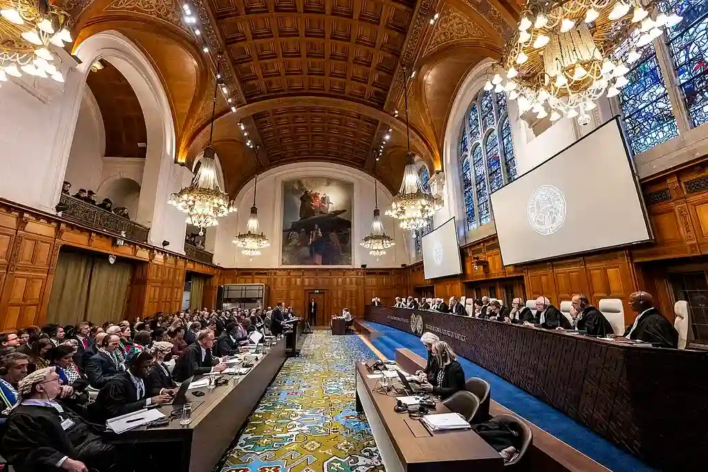ICJ during South Africa vs. Israel case