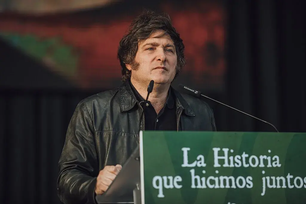 Argentine president Javier Milei