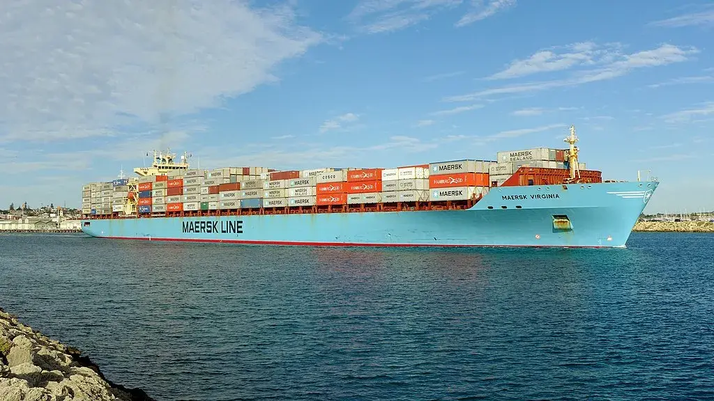 Maersk ship, like the ones who avoid Red Sea shipping