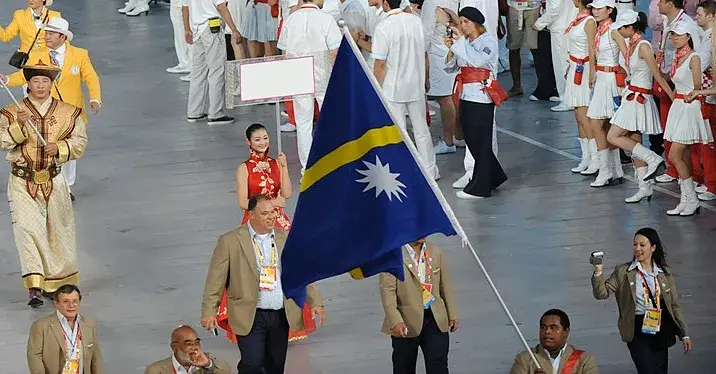 Flag of Nauru at the Summer Olympics