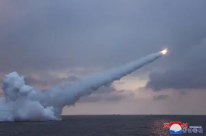 North Korean submarine-launched cruise missile.