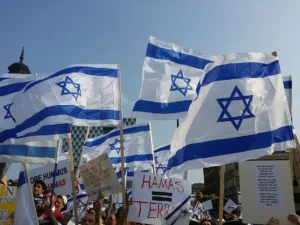 Protest defending Israel