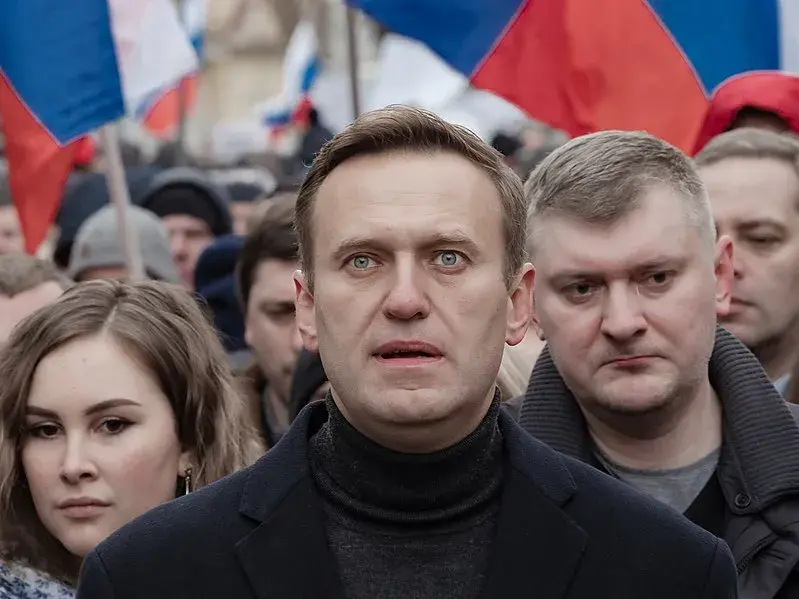 Alexei Navalny during a mobilization in 2020.