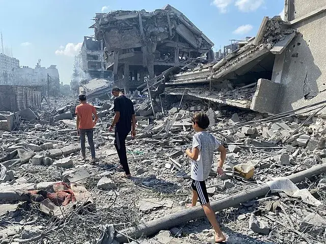 Destruction in Gaza.
