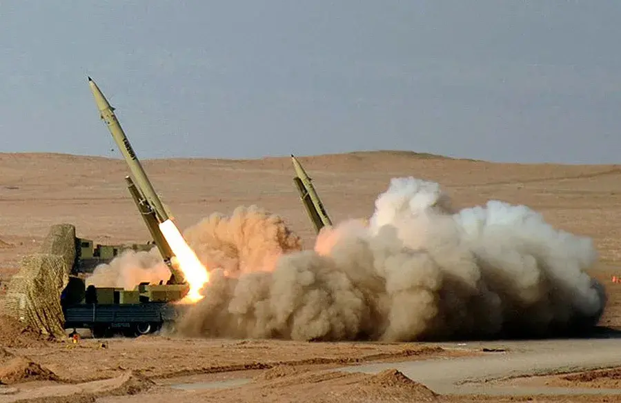 Fateh-110 ballistic missile.