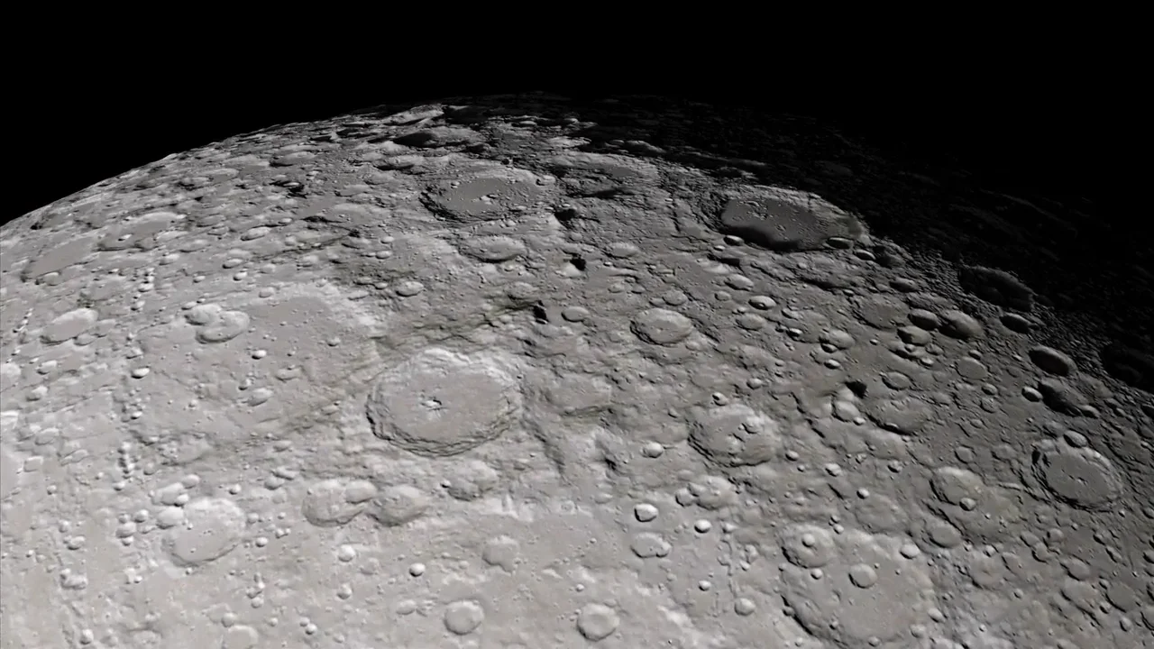 Close-up of lunar soil.