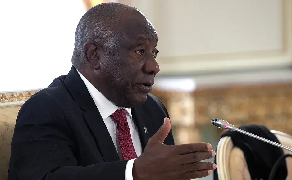 President of South Africa, Cyril Ramaphosa.
