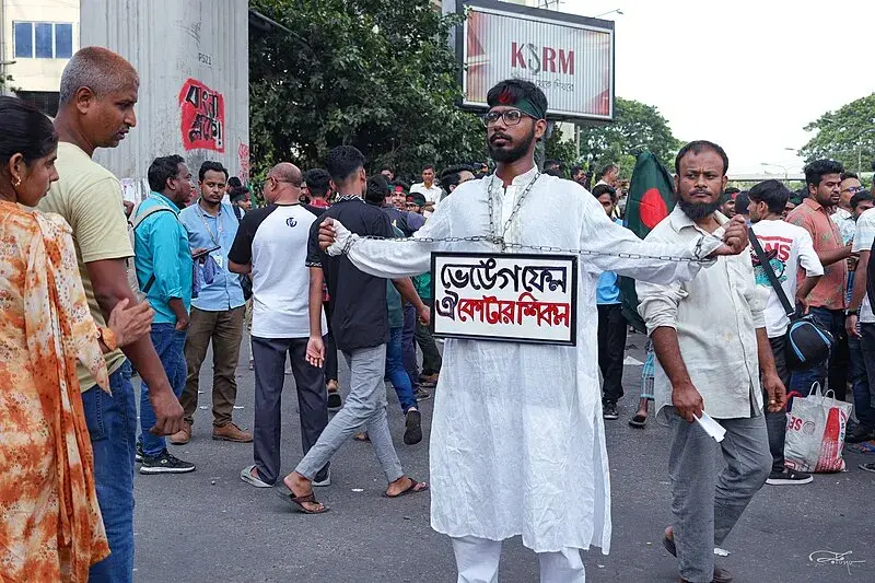 Bangladesh protestor.