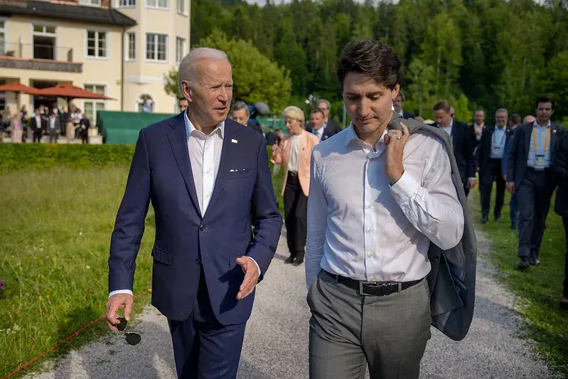 Joe Biden and Justin Trudeau