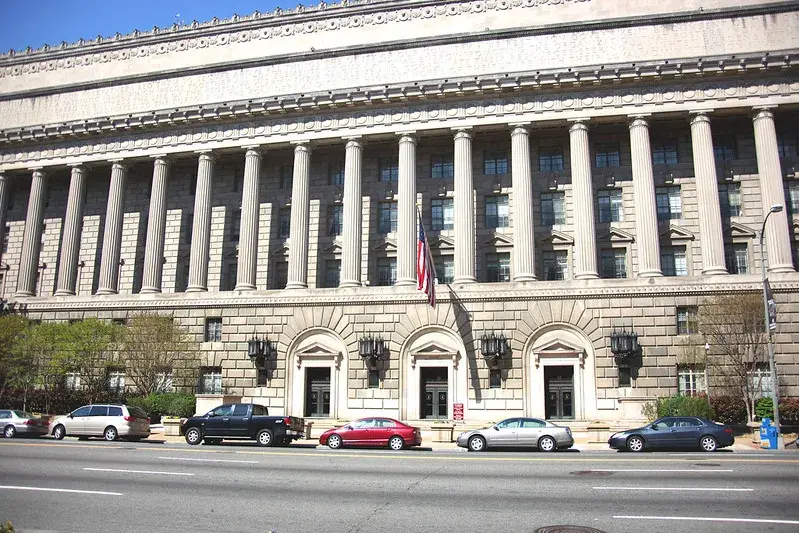 US Department of Commerce building.