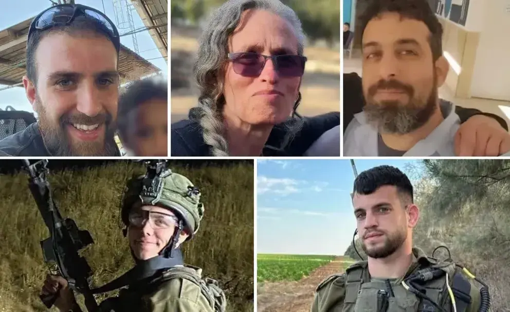 Hostages whose bodies where recovered by Israel in Gaza.