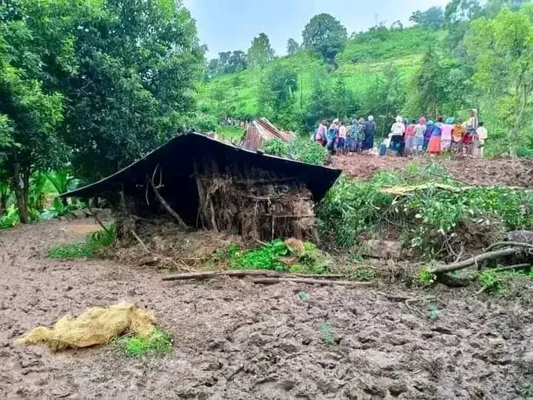 Landslide in Ethiopia.