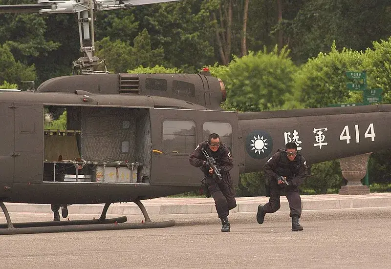 Taiwan Army during a drill.